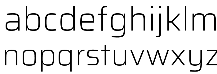 Saira ExtraLight Font LOWERCASE
