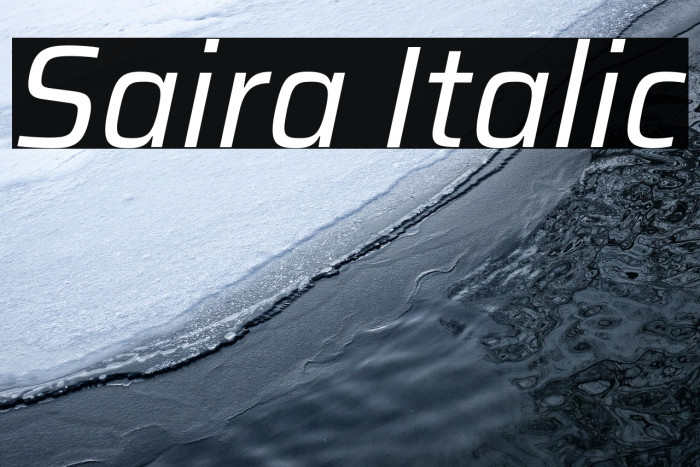 Saira Italic Example 1