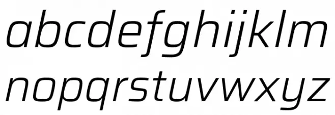 Saira Light Italic फ़ॉन्ट लोअरकेस