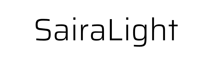 Saira Light  les polices de caractères gratuit tlcharger