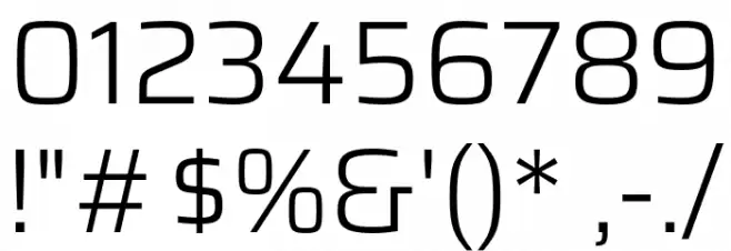 Saira Light Font OTHER CHARS