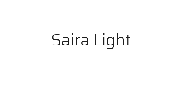 Saira Light Logo