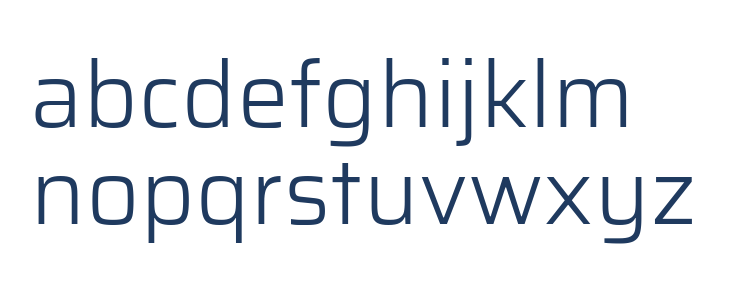 Saira Light Lowercase