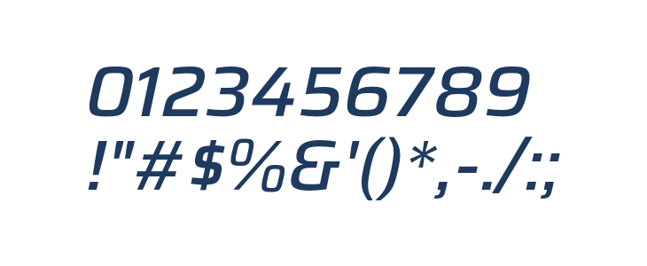 Saira Medium Italic Other Characters