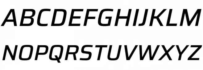 Saira Medium Italic Font Litere mari