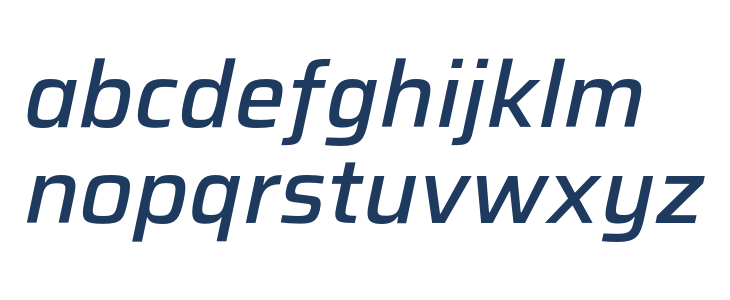 Saira Medium Italic Lowercase