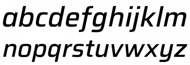 Saira Medium Italic フォント 小文字
