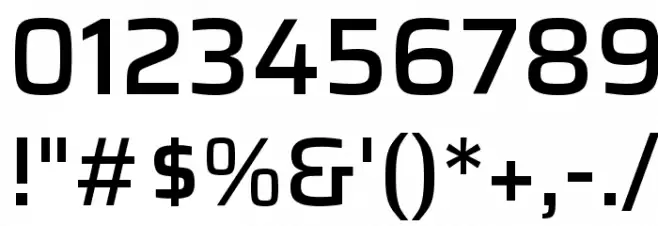 Saira Medium Font OTHER CHARS