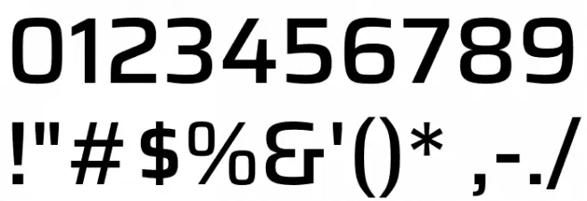 Saira Medium Font OTHER CHARS