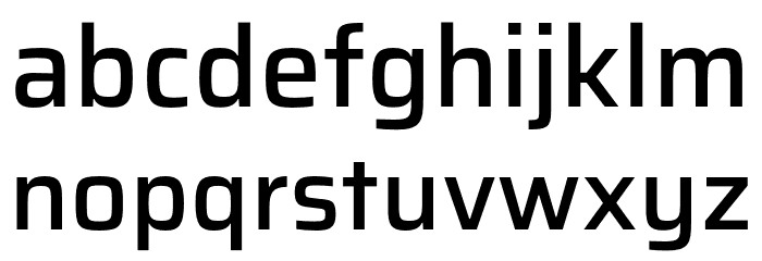Saira Medium Font LOWERCASE