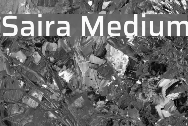 Saira Medium Font examples