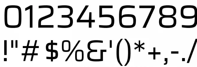 Saira Regular Font OTHER CHARS