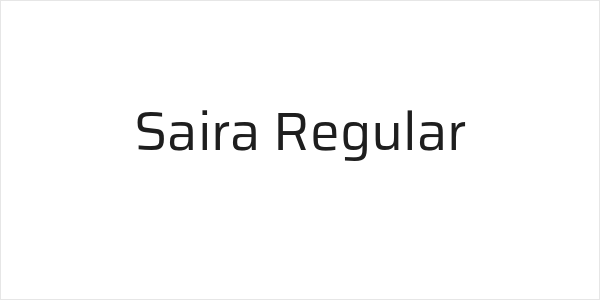 Saira Regular Logo