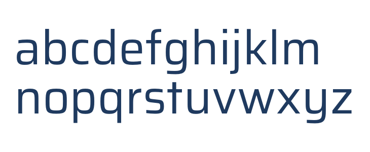 Saira Regular Lowercase