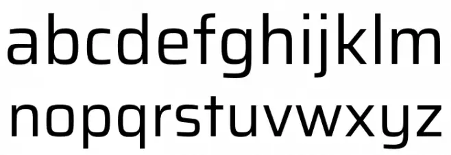 Saira Regular Font LOWERCASE