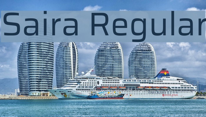 Saira Regular Font examples
