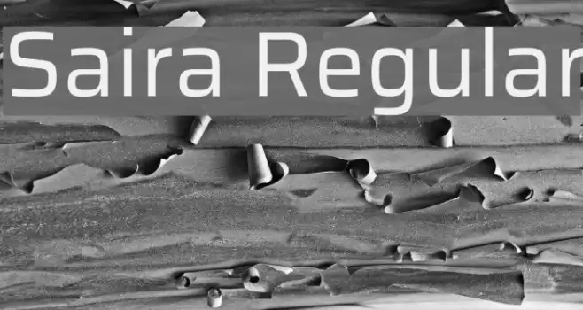Saira Regular Font examples