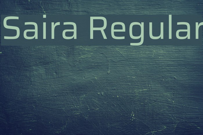 Saira Regular Font examples