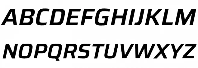 Saira SemiBold Italic 字体 大写