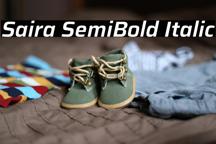 Saira SemiBold Italic Example 1