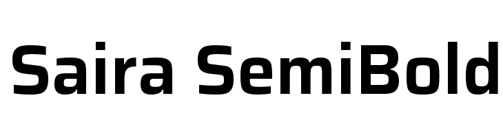 Saira SemiBold Font