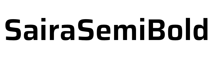 Saira SemiBold  Frei Schriftart Herunterladen