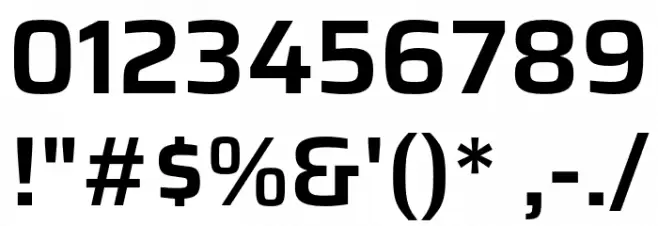 Saira SemiBold Font OTHER CHARS