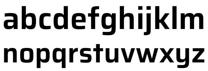 Saira SemiBold Font LOWERCASE