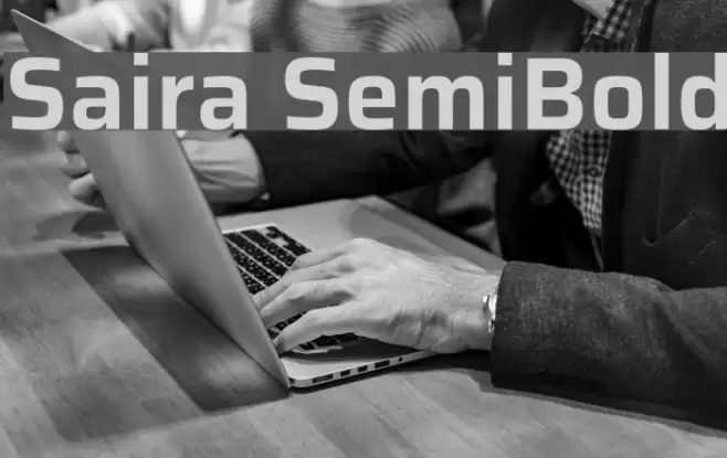 Saira SemiBold Font examples