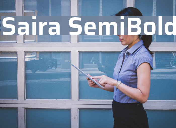 Saira SemiBold Font examples