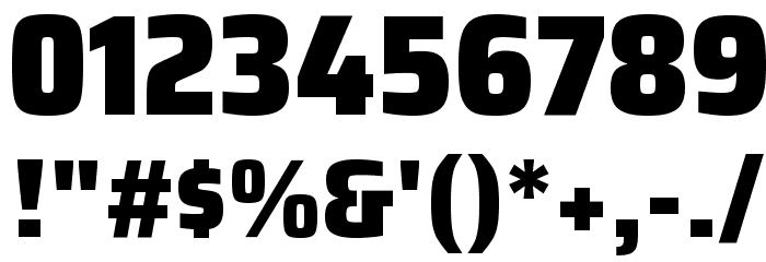 Saira SemiCondensed Black Font OTHER CHARS
