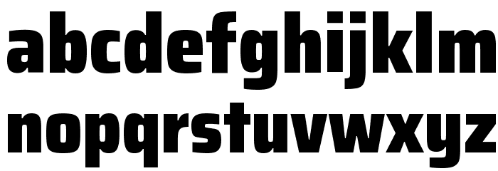Saira SemiCondensed Black Font LOWERCASE