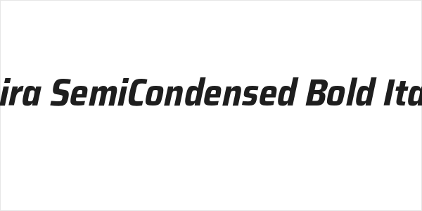 Saira SemiCondensed Bold Italic Logo