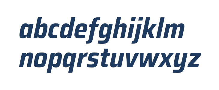 Saira SemiCondensed Bold Italic Lowercase