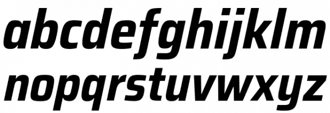 Saira SemiCondensed Bold Italic Caratteri MINUSCOLO