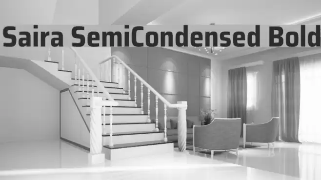 Saira SemiCondensed Bold Font examples