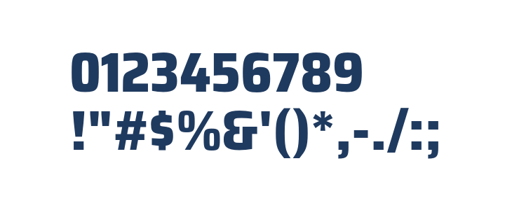Saira SemiCondensed ExtraBold Other Characters
