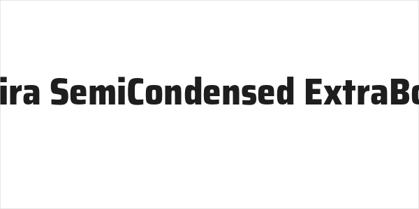 Saira SemiCondensed ExtraBold Logo