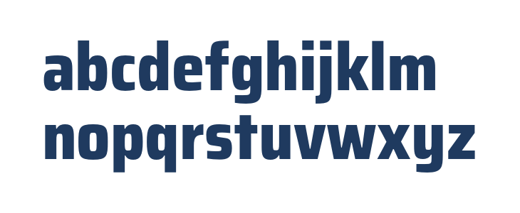 Saira SemiCondensed ExtraBold Lowercase