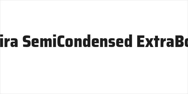 Saira SemiCondensed ExtraBold Logo