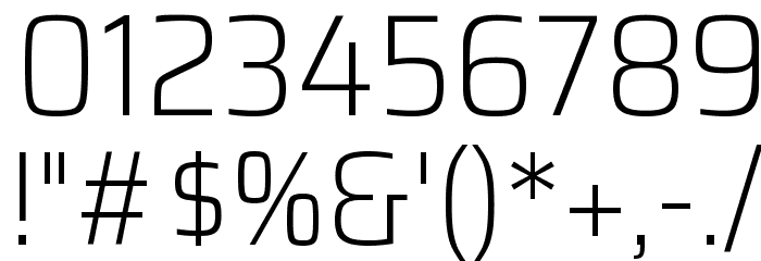 Saira SemiCondensed ExtraLight Font OTHER CHARS