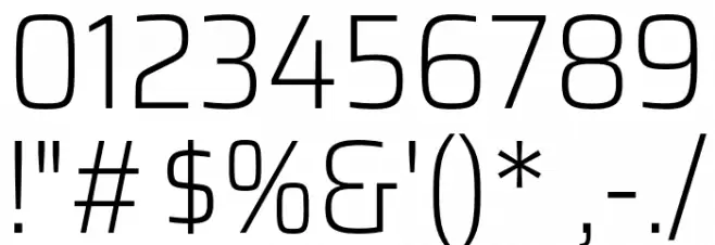 Saira SemiCondensed ExtraLight Font OTHER CHARS