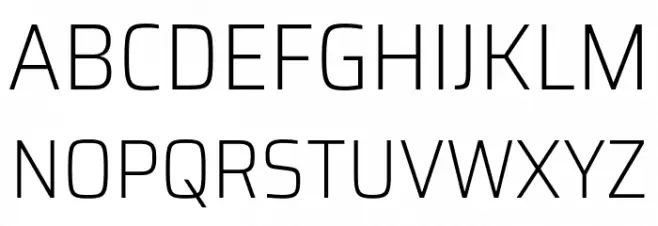 Saira SemiCondensed ExtraLight Schriftart Groß