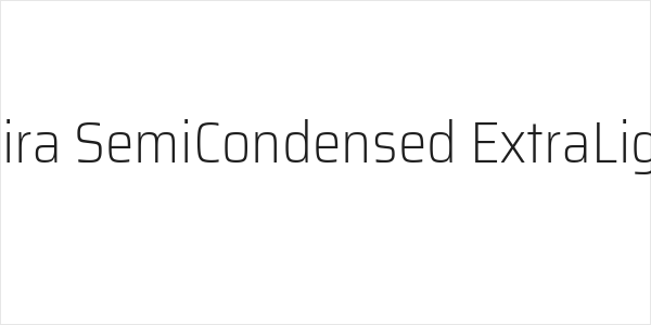 Saira SemiCondensed ExtraLight Logo