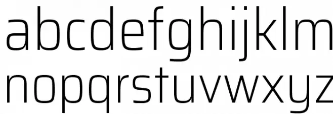 Saira SemiCondensed ExtraLight Font LOWERCASE