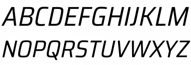 Saira SemiCondensed Italic Polices MAJUSCULES