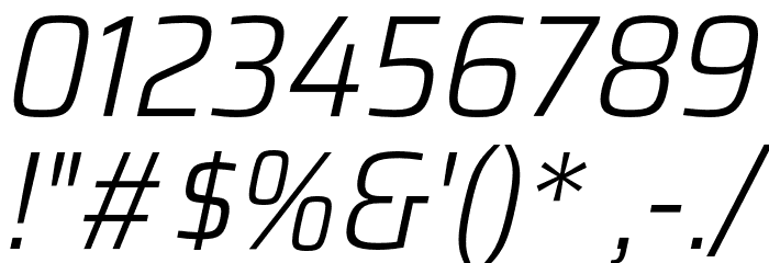 Saira SemiCondensed Light Italic Font OTHER CHARS