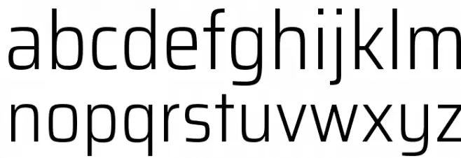 Saira SemiCondensed Light Schriftart Kleinbuchstaben