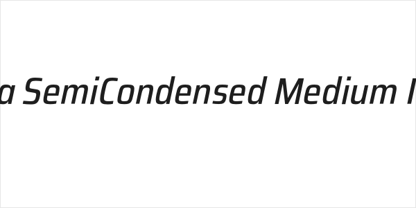Saira SemiCondensed Medium Italic Logo