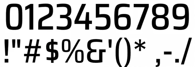 Saira SemiCondensed Medium Font OTHER CHARS